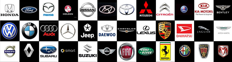 Logos of Car Companies in Header